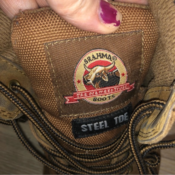 Brahma steel toe oil and slip resistant men’s boots size 9 - Picture 3 of 8